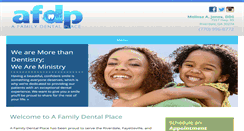 Desktop Screenshot of afamilydentalplace.com